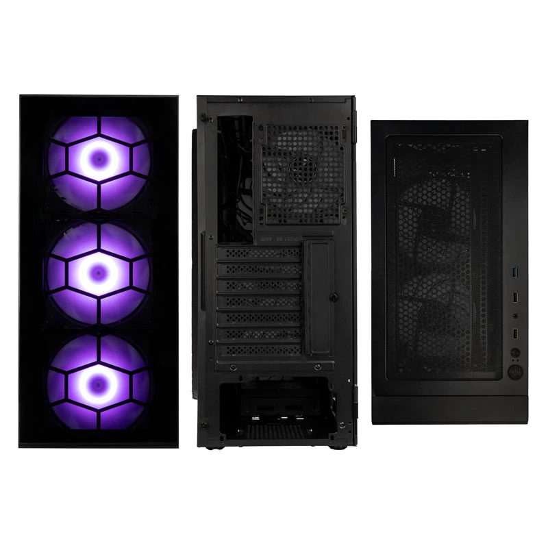 Semitorre Kolink Observatory HF Plus Glass ARGB - negro