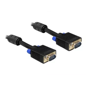 Cable VGA DeLOCK 5 m, VGA (D-Sub) negro, 82559