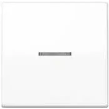 Marco embellecedor / tapa de interruptor JUNG AS101KO5WW, plástico sin tornillos, 1 unidad