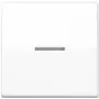 Marco embellecedor / tapa de interruptor JUNG AS101KO5WW, plástico sin tornillos, 1 unidad