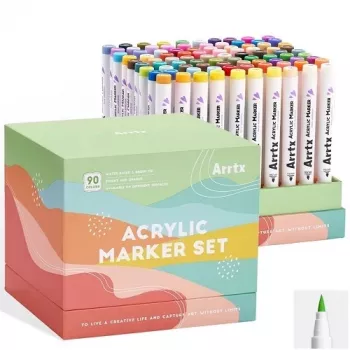 Rotuladores acrílicos Arrtx 90B — set de 90 colores paisaje
