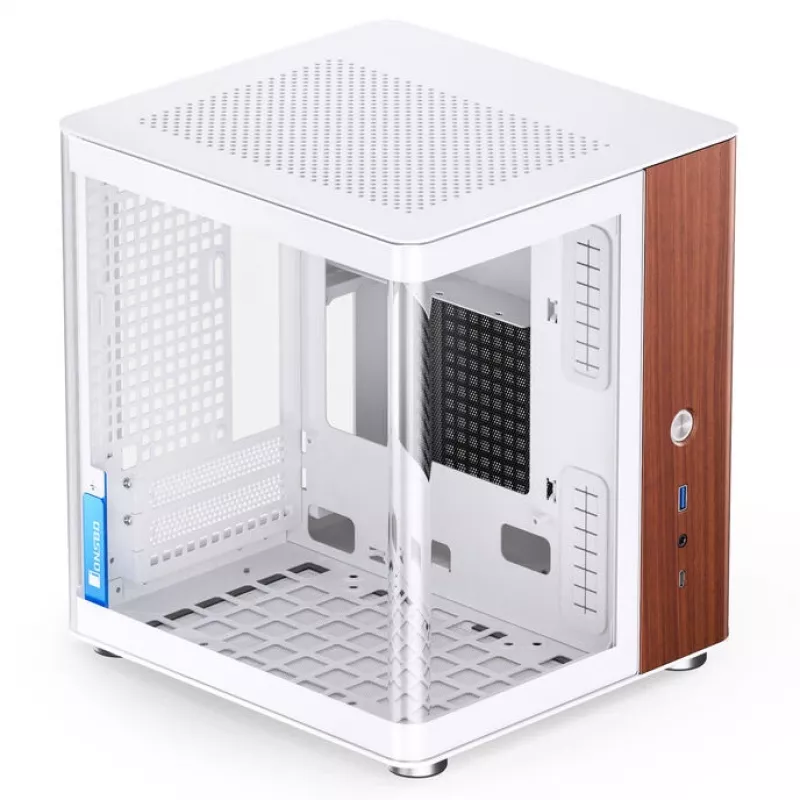 Caja Jonsbo TK-0 uds., mini-torre, Mini-ITX, cristal,