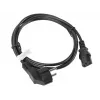 Cable de alimentación Lanberg CA-C13C-10CC-0018-BK negro 1,8 m conector hembra C13 CEE7/7 (CA-C13C-10CC-0018-BK)