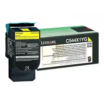 Lexmark - Cartucho de tóner - Muy alto rendimiento - 1 x amarillo - 4000 páginas - LRP / LCCP (0C544X1YG)