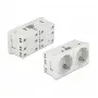 Toma de pared DELOCK 81325 CEE 7/3, 250 V, 16 A, blanca, ABS, 45×90×40 mm (5 uds.)