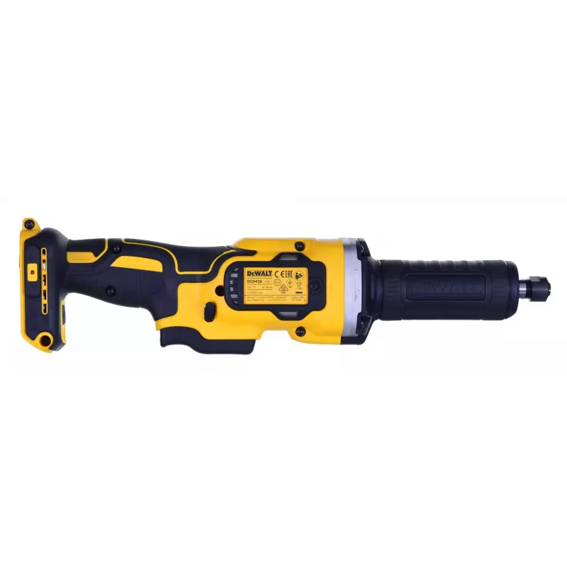 Amoladora recta DeWALT DCG426N-XJ, 18V batería, 5000–25000 rpm, pinza Ø hasta 6 mm, 760 W potencia de salida, 1,19 kg