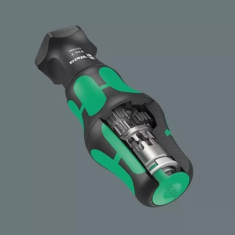 Wera 826 T Kraftform Turbo Destornillador portapuntas con Rapidaptor, 1/4 de pulgada
