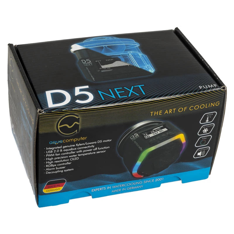 Bomba de refrigeración líquida Aqua-Computer D5 NEXT 41118 12V RGB