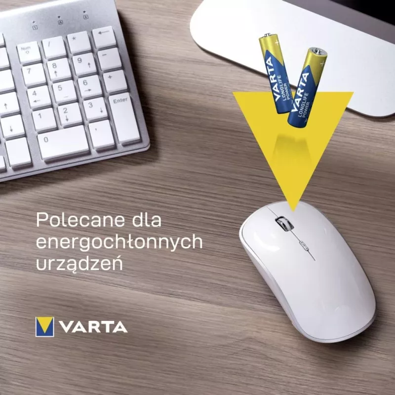 Pack de pilas alcalinas Varta AAA (R3) Longlife Power — 24 uds.