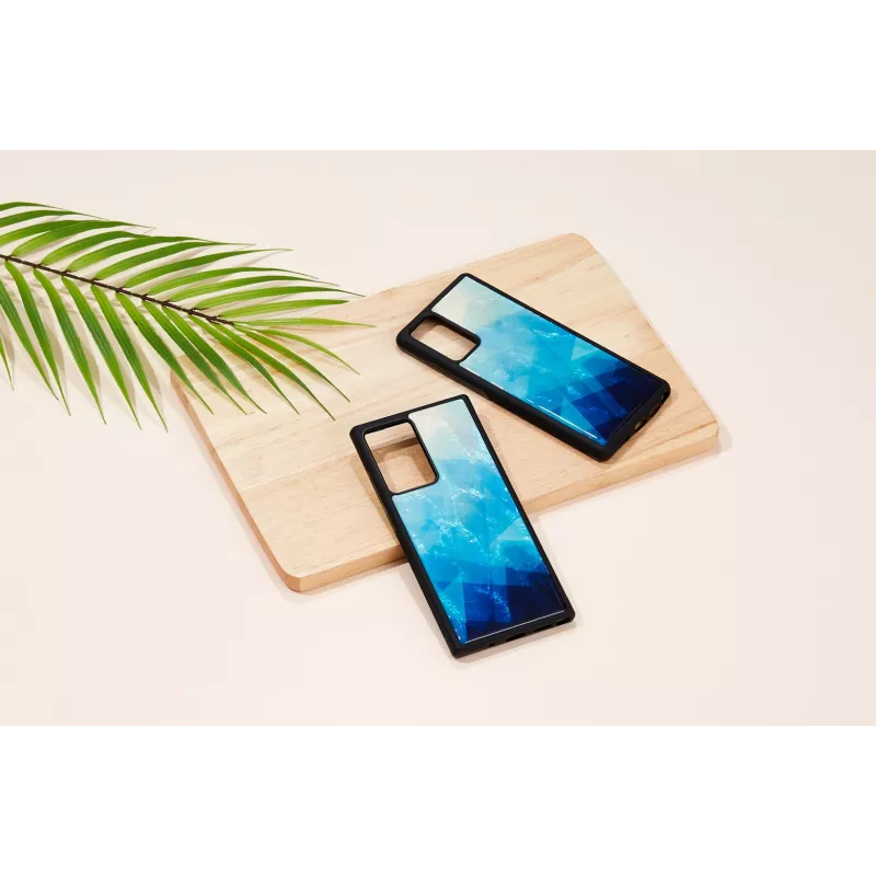 Funda protectora iKins para Samsung Galaxy Note 20 — Blue Lake y negro, funda fina