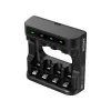 Cargador de baterías XTAR 4 ranuras para AA/AAA (Li-Ion, NiMH) USB-C, indicadores LED, negro