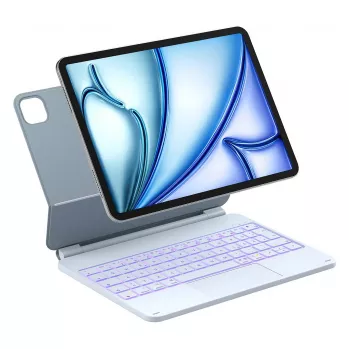 Funda con teclado Bluetooth tipo folio Inateck KB09119 para iPad Air/Pro 11 pulgadas (27,9 cm), batería de 500 mAh, azul