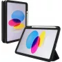 Funda tipo folio jt berlin para Apple iPad 10.9 (2022) — negra transparente