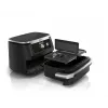 Freidora de aire caliente doble de 10,4 L Ninja AF500EU, independiente, 2470 W, negra, acero inoxidable