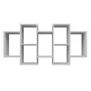 Estante flotante Top e Shop BILBAO 7.0 BI – tablero de partículas montado en pared, blanco