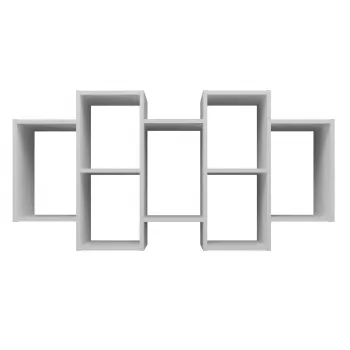 Estante flotante Top e Shop BILBAO 7.0 BI – tablero de partículas montado en pared, blanco