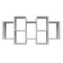 Estante flotante Top e Shop BILBAO 7.0 BI – tablero de partículas montado en pared, blanco