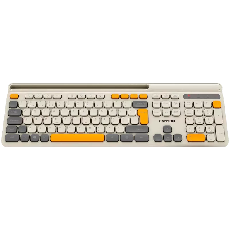 Teclado CANYON HKB-W03 EN AAA inalámbrico beige