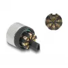 Conector M12 codificación A 8 polos conector hembra DeLOCK 60538 conexión por tornillo