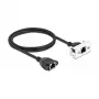 DeLOCK cable de extensión de red Cat.6A 1 m S/FTP RJ45 negro