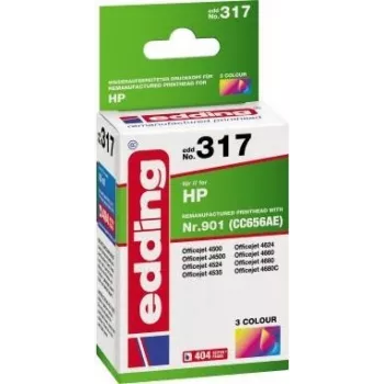 Edding EDD-317 (18-317) cartucho de tinta compatible, cian/magenta/amarillo