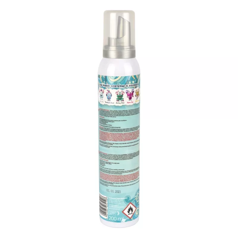 TUBAN Tubi Foam Blue Zenek 200 ml — Espuma limpiadora para bebés, higiene suave para bebés