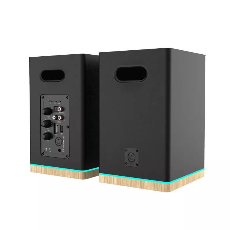 Blaupunkt BS60BK Altavoces de estantería LED, Bluetooth, HDMI ARC, negro
