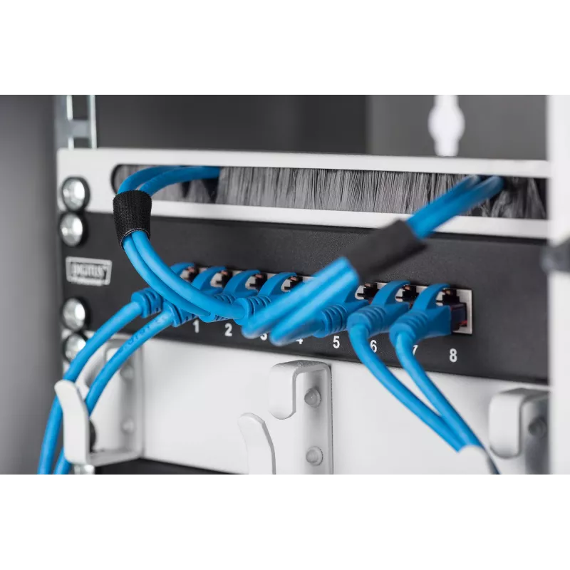 Gestión de cables Digitus DN-10 ORG-1/2U