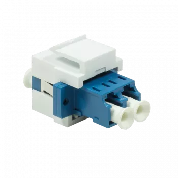 Módulo keystone Logilink conexión modular LC dúplex single azul/blanco (NK0030)
