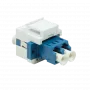 Módulo keystone Logilink conexión modular LC dúplex single azul/blanco (NK0030)