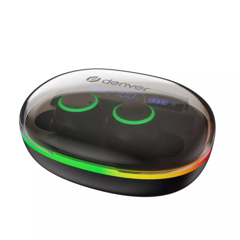 Denver TWE-55B Auriculares True Wireless Bluetooth, negro