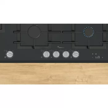 Placa de cocina Bosch Serie 8 PRS9A6H40 negra de encimera 90 cm gas 5 zonas