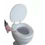 Asiento de inodoro suave con tapa