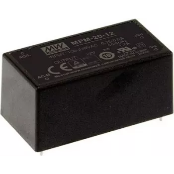 Fuente de alimentación MEAN WELL MPM-20-12 20W 12V 90-264V