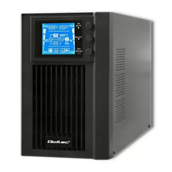 SAI (sistema de alimentación ininterrumpida) Qoltec 53042 de doble conversión (Online) 1 kVA 800 W 2 tomas de CA