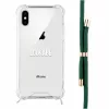 Funda con collar Lookabe para iPhone X / Xs — oro con cinta verde