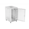 ARMARIO RACK DE SUELO 19 27U 800X1000 GRIS PUERTA PERFORADA LCD LANBERG (paquete plano)
