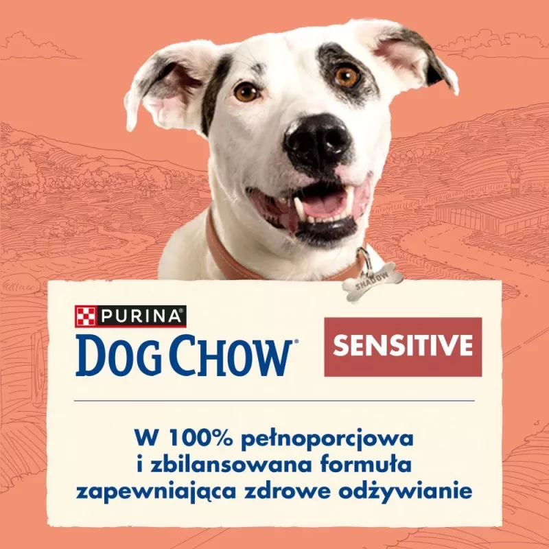 PURINA Dog Chow Sensitive Salmon - pienso seco para perros - 14 + 2,5 kg