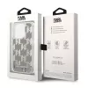 Karl Lagerfeld KLHCP14XLMNMS iPhone 14 Pro Max 6.7 funda rígida plata / plata Liquid Glitter Monogram