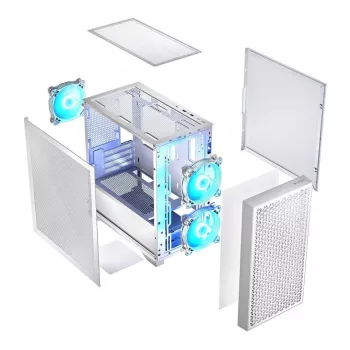 Logic DART PRO ARGB MINI USB-C caja de PC blanca