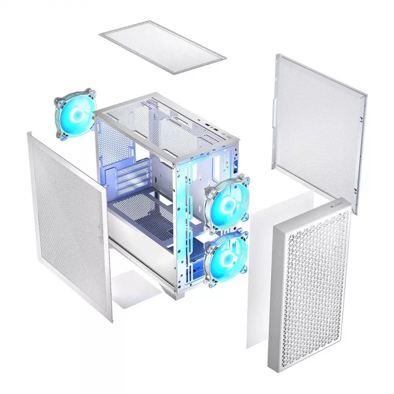Logic DART PRO ARGB MINI USB-C caja de PC blanca