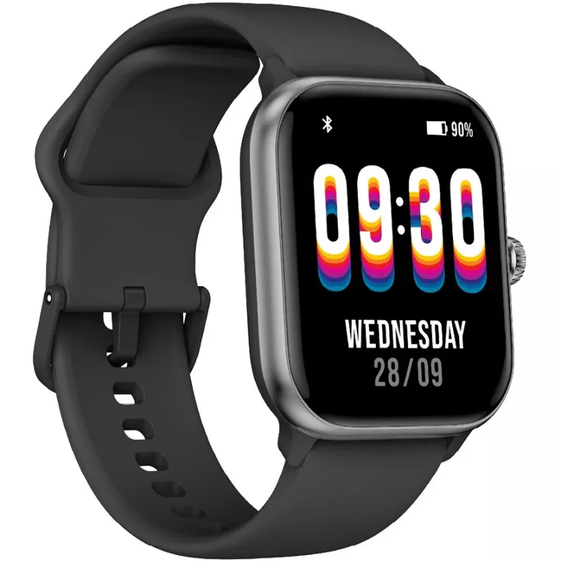 Beafon SmartWatch 201 (201_EU001BS) reloj inteligente, cuadrado, negro y plata