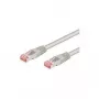 Cable de parcheo Wentronic Goobay CAT 6, S/FTP (PiMF), Gris, 7,5 m - Mezcla de cobre CCA (93650)