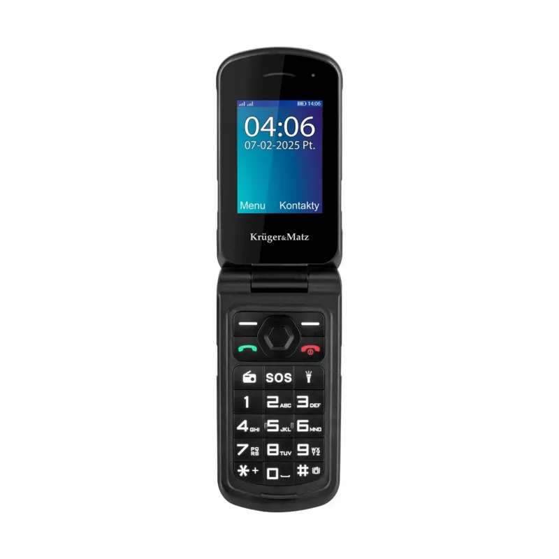 Teléfono plegable Kruger & Matz Iron 5 Flip KM0466 — Dual SIM, pantalla de 2,4