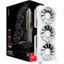 Tarjeta gráfica XFX Radeon RX 9070 XT — 16 GB GDDR6, 256-bit, PCIe x16, 2400 MHz, 3 ventiladores blanco, 325×65 mm