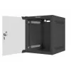 Lanberg WF10-2306-10B armario rack mural de 10" 6U, 280×310 mm, puerta de cristal, 20 kg, negro (RAL 9004)