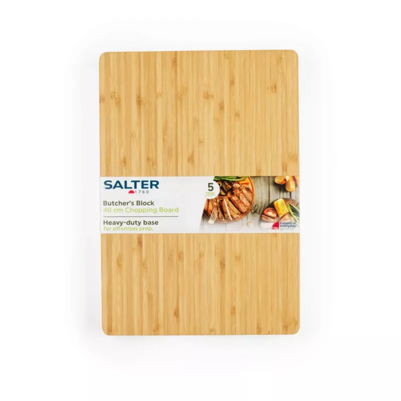 Tabla de cortar Salter BW13307RD bambú diseño ecológico, tabla de cortar rectangular