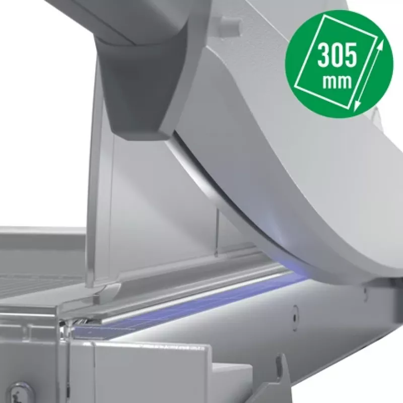 Cortapapeles Leitz Precision Home Office A4, 10 hojas, sujeción manual, acero inoxidable, A4, 80 g/m², antracita
