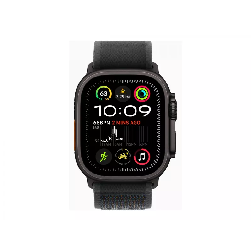 APPLE Watch Ultra 2 GPS + Cellular 49 mm caja de titanio negro con correa Trail Loop negra – M/L