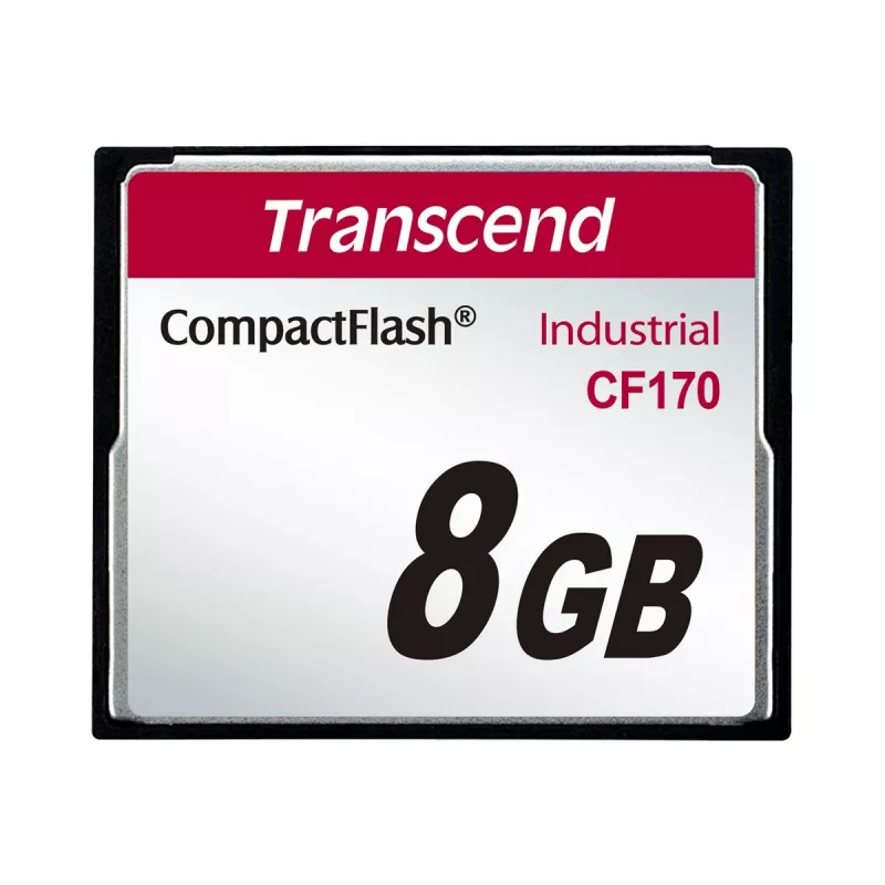 Transcend Industrial - tarjeta de memoria flash - 8 GB - 170x - CompactFlash (TS8GCF170)